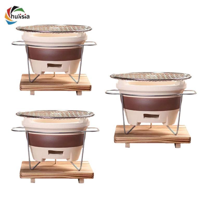 [chulisia] Clay Oven, Charcoal Grill, Ceramic Oven, Kettle Warmer for Terrace, Garden And Backyard