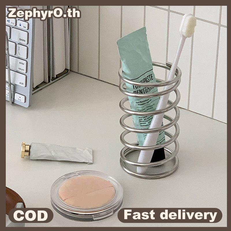 null Stainless Steel Toothbrush Holder Makeup Brush Storage Ra Vase Pen Holder Home Desktop Decoration Ornaments null