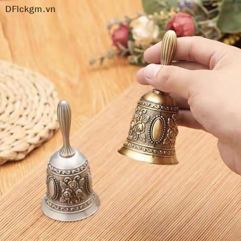 null Manual Bell Meditation Hand Bell Retro Style Luy Dinner Prayer Portable Tibetan Buddhist Service Handmade Brass Home Decor null
