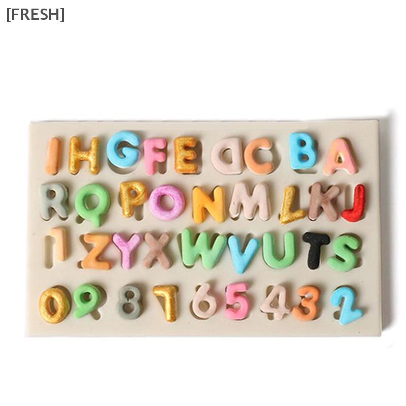[FRESH] Silicone Letters Numbers Fondant Cake Mold DIY Sugarcraft Chocolate Baking Decor null