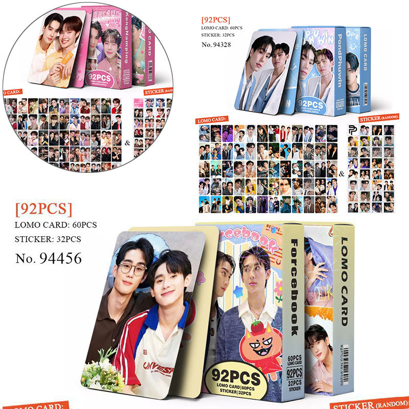 GMMTV Thai Star Lomo Cards Set 30-96pcs PONDPHUWIN LINGORM Gemini Fourth Joong Dunk Winny Satang Stickers Photocards KengNamping Postcards