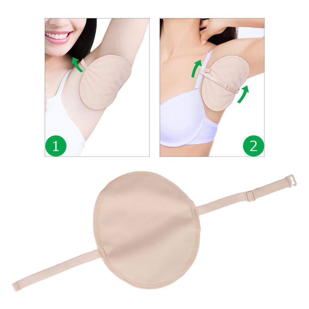 Xunb Underarm Strap Pads  Cotton Sweat 2 Pieces for Mens Exercise