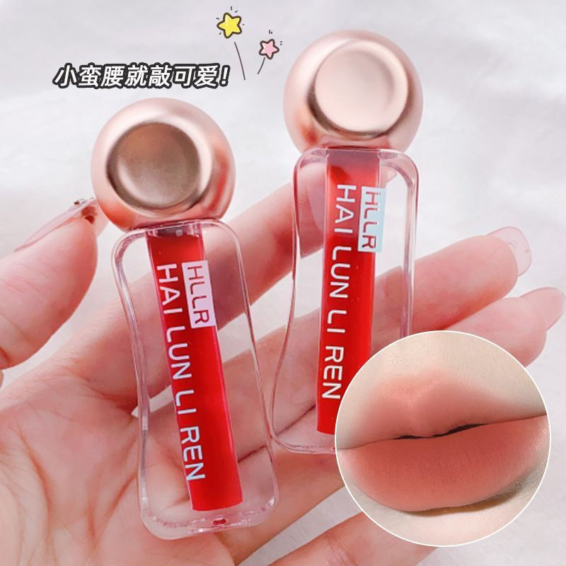 New Product #[ Helen Beauty] New Hot-selling Lip Gloss Matte Matte Velvet Not Easy to Stick Cup Fade Student Party Fake Pseudo-Face 12Y