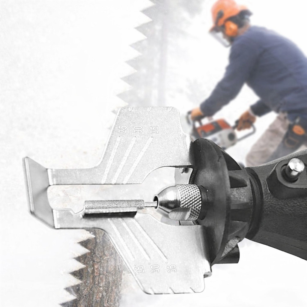 Alat Asah Mata Chainsaw – Rotary Sharpening Guide for Drill