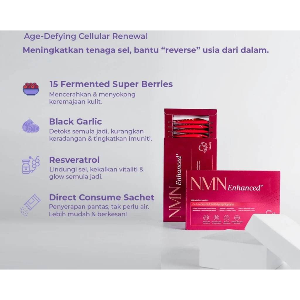 【BUY 3 FREE 1】NOIR [ORIGINAL] NMN ENHANCED+ CELL RENEWAL & ANTI-AGING SUPPORT EXP2027 06 chili