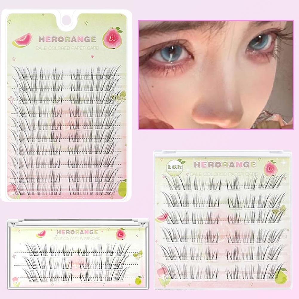 Herorange Upper Eyelash Large Capacity Single Cluster Eyelashes No Need Glue Self-adhesive J2h1