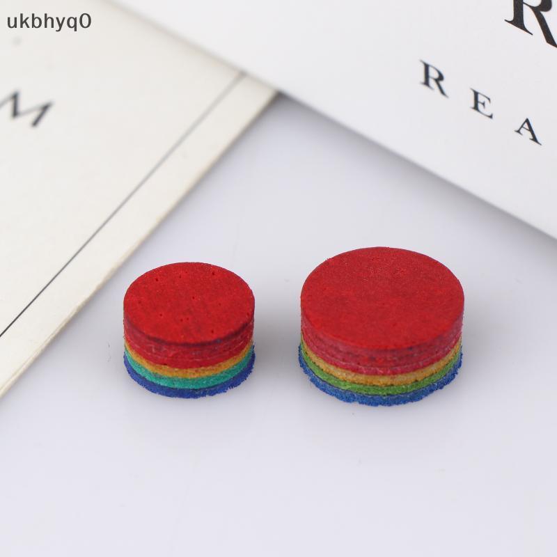 null 1Pc Rainbow Billiard Tip Replacement Pool Cue Tip For Snooker Sports Outdoor 6 Layers Hardness Snooker Tips Head Accessories null