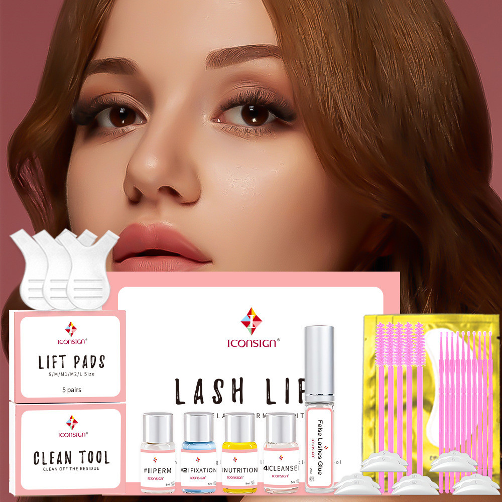 Aikexier Eyelash Perm Keratin Set Beauty Salon Long Lasting Barbie Eyelashes Simple Eyelash Perm Set OOGJ