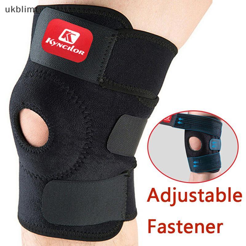 null Knee Brace Open Patella Support Adjustable Elastic Sports Kneecap Protector
 null