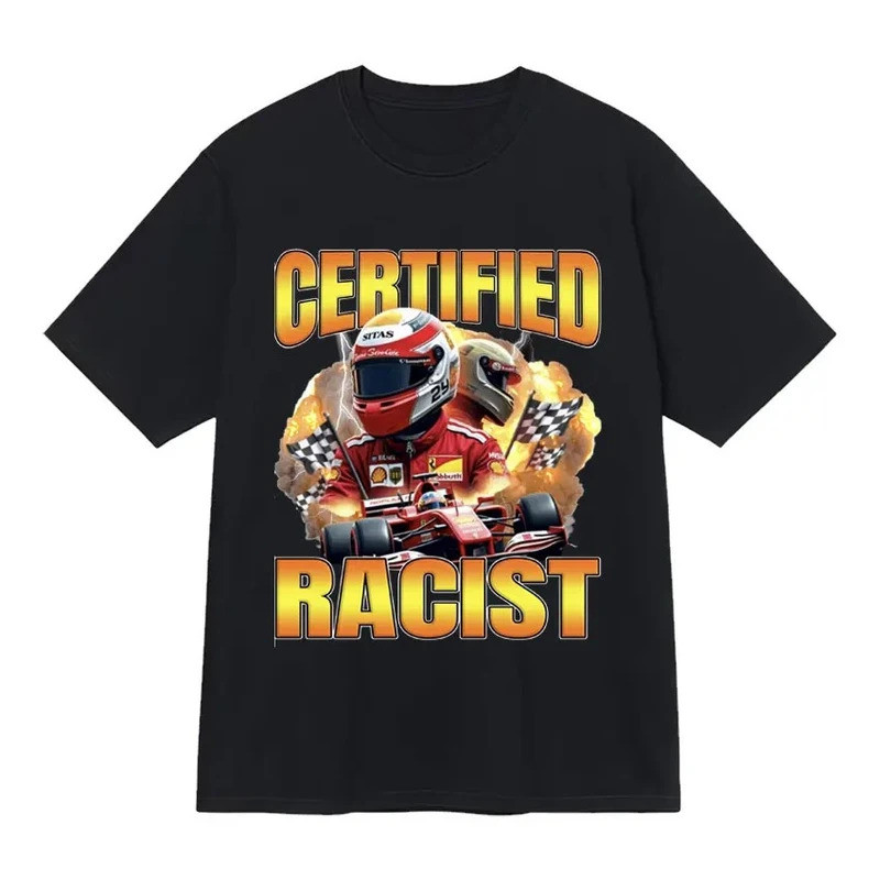 T-Shirt Meme Perlumbaan Perkauman Diperakui Profesional Wanita Fesyen Baju-T Lengan Pendek Kasual Wanita Lembut Pakaian
