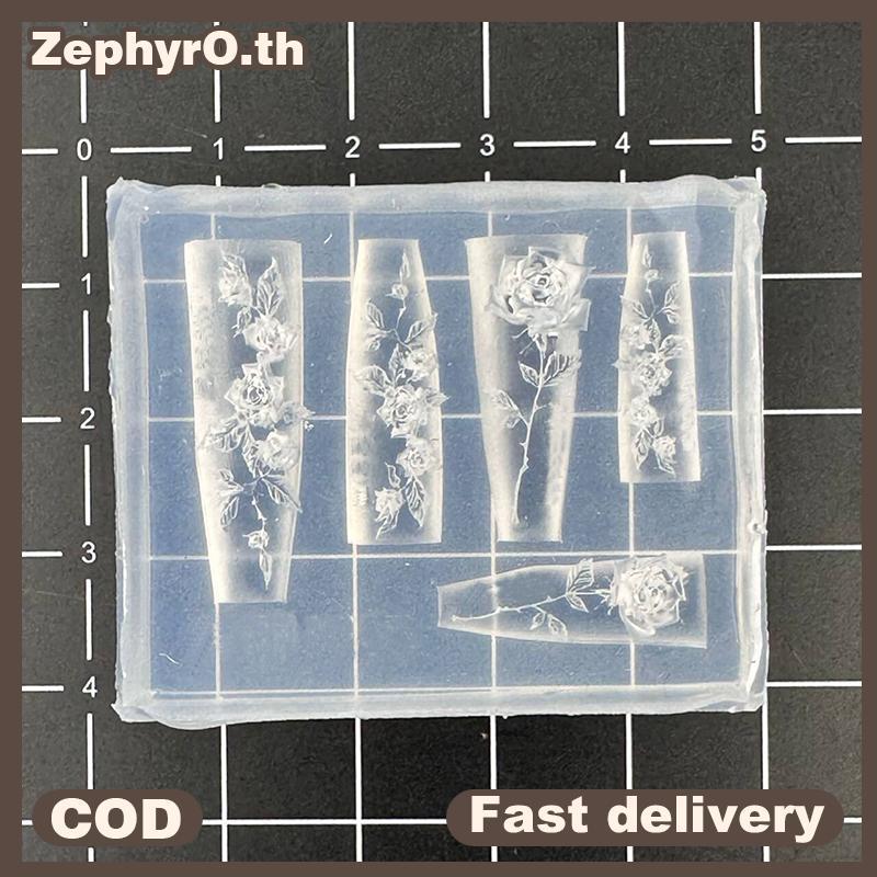 null Flexible Nail Art Silicone Molds Create Rose Flower Charm For Professional Design And Jewelry Making null