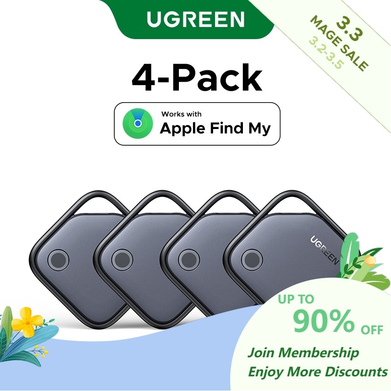UGREEN Smart Tag Smart Locator Anti Lost Bluetooth5.0 Finder Airtag tracker Finder Locator for iPhone/iPad/Mac