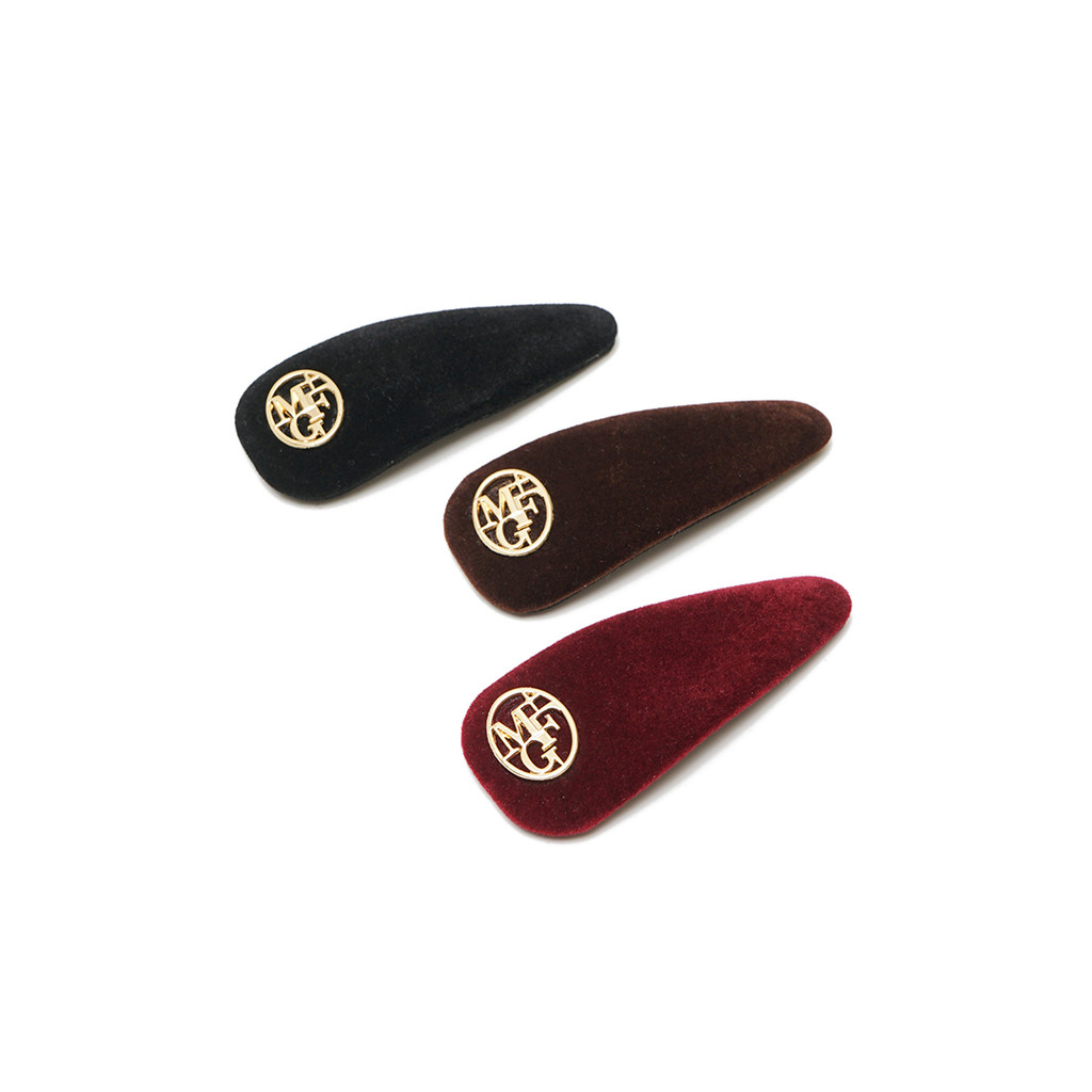 MFG Circle Logo Velvet Hairpin