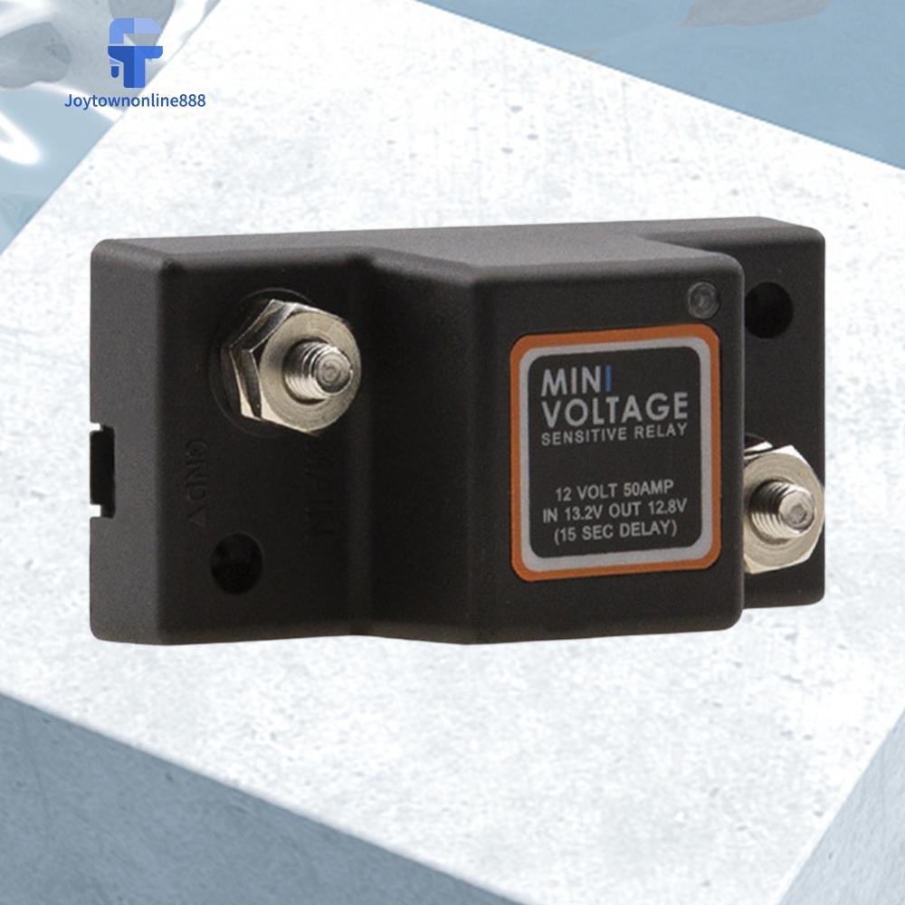Dual Battery Isolator Waterproof Mini Voltage Sensitive Relay Dual Battery Smart Isolator for Car ATV UTV Boats RV Truck [Joytownonline888.my]