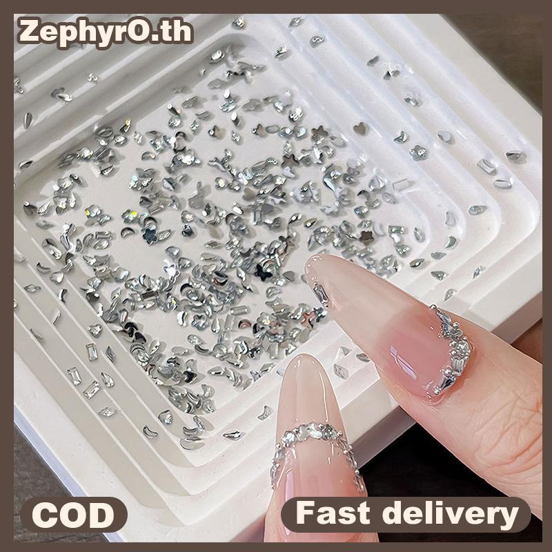 null 1440Pcs Multi-shape Mixed Resin Rhinestones Nail Charms Shiny Flat Ba Diamonds Gems DIY Nail Art Decorations null