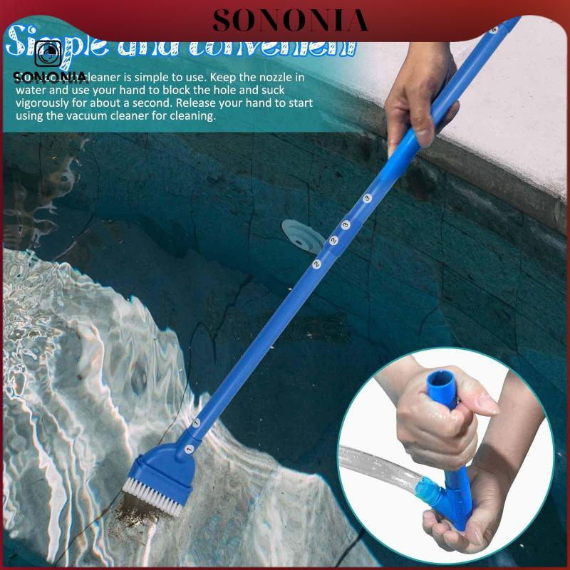 SONONIA Pool Cleaner with Brush Cordless SPA Vacuum Hot Tub Vacuum SPA VAC for Small