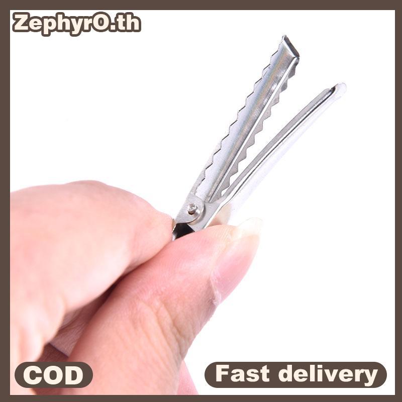 null 50pcs Metal Alligator Hair Clips Bow Teethed Barrette Crocodile Clamp DIY Clip null