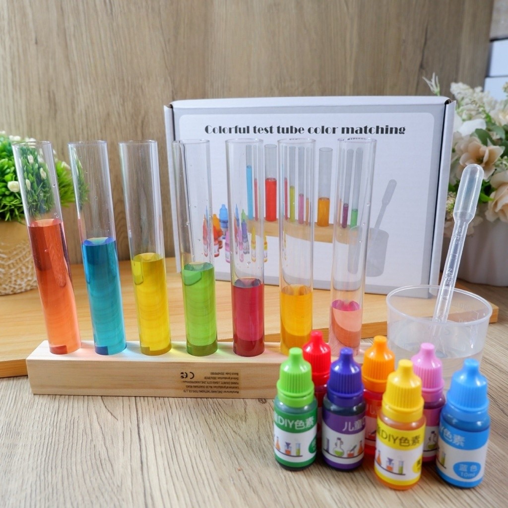 Immediate Delivery Three-Digit Color Experiment Science Set Colorful Test Tube Toys For Children