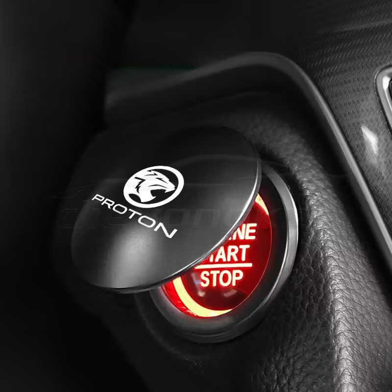 [Ready Stock] Proton Logo Car Auto Engine Start Stop Push Button Cover Decorative Automotive Interior Accessories  for Proton X70 Saga X50 X90 S70 Persona Exora Iriz Preve Satria Ertiga Wira Waja Preve Satria
