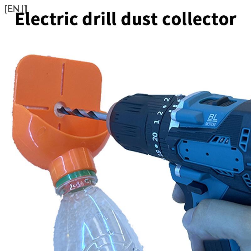 [ENJ] High Efficiency Wall Drilling Dust Collector Box Non-Slip Easy Installation Drill Dust Collector Large Capacity Universal null