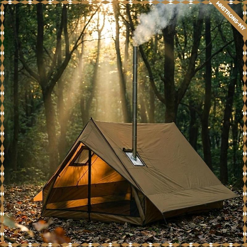 [WhstrongMY] Backpacking Tent Travel Winter Camping Shelter for Backyard Fishing Trekking