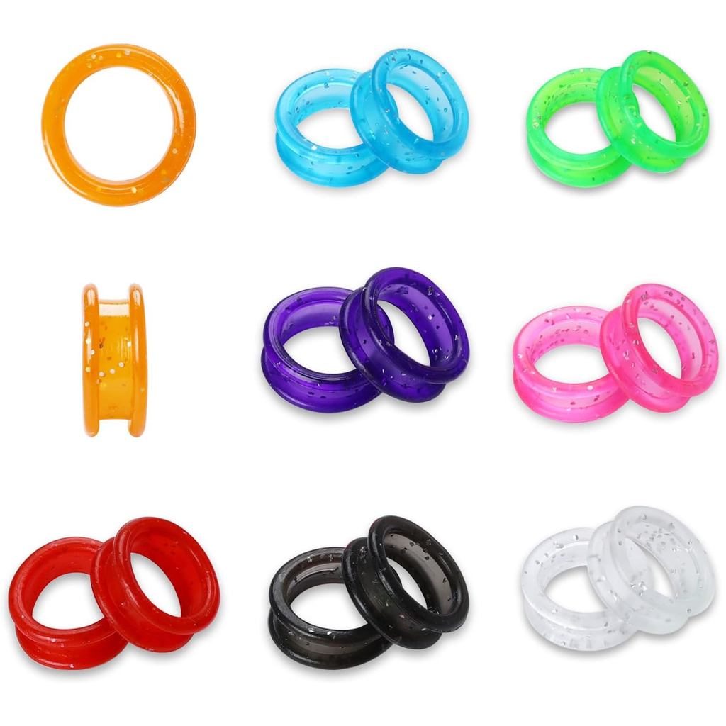 16 PCS Pelindung Jari Gunting Silikon untuk Gunting Penjagaan Anjing, Aksesori Gunting Penjagaan, 8 Warna