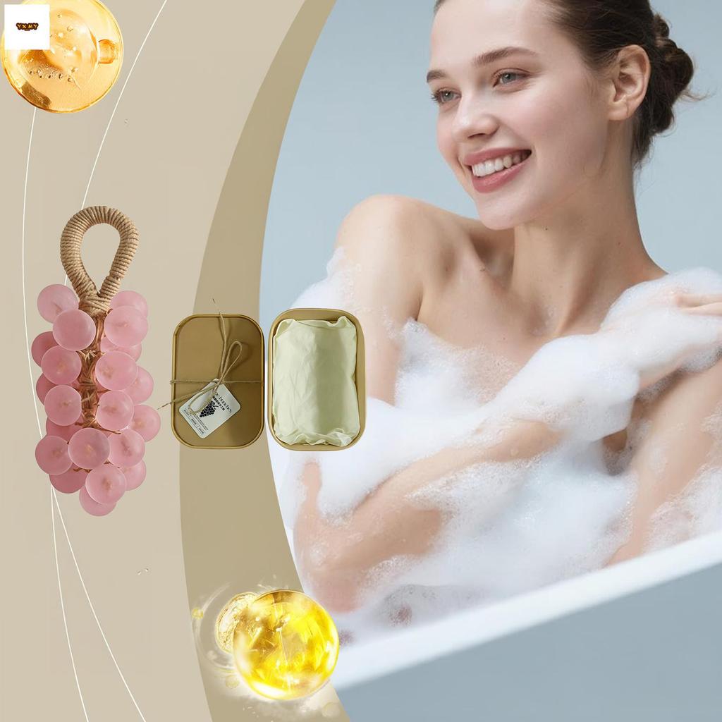 Grape Soap Transparent DIY Grape Scented Soap Bar For Gentle Hand Cleaning And Skincare Gift