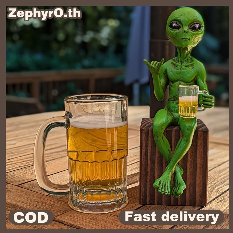 null Alien Resin Statue Ornament Alien Garden Sculptures & Statues Yard Best Art Decor For Indoor Outdoor Home Or Office Collectible Figurine Gift null