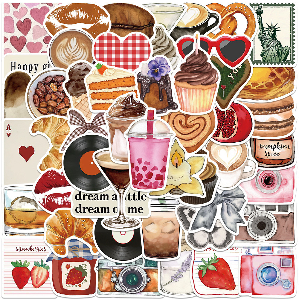 50-Pack Inspirational, Aesthetic & Artistic Stickers, Perfect for Personalised Decoration on Laptops, Mugs, Festive Items, Toys and Gifts