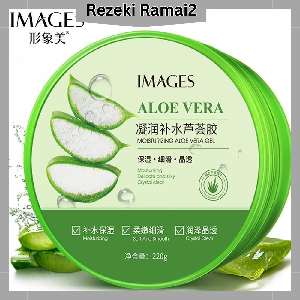 G9 Stor IMAGES Natural Moisturizing Delicate and Silky Crystal Clear Aloe Vera Gel 220g Improve Dry Skin and Nourishing