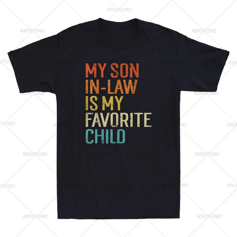 Pakaian Jalanan Lelaki Menantu Saya Adalah Meme Anak Kegemaran Saya T-Shirt Kapas Tee Vintage Wanita Bersaiz Besar Haraj