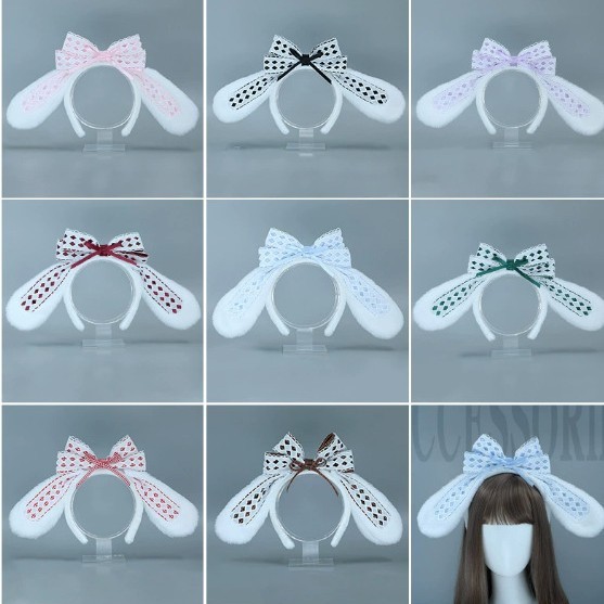 Easter Rabbit Ear Headband Plush Headband Easter Hair Accessories Easter Mask Easter Accessories-Minge's Shop