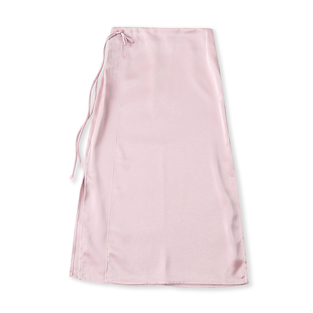 New Chinese Style Chinese Style Skirt Spring Autumn New Style Split Slimmer Look Women's Mid-Length Buckle Hip Skirt 22194