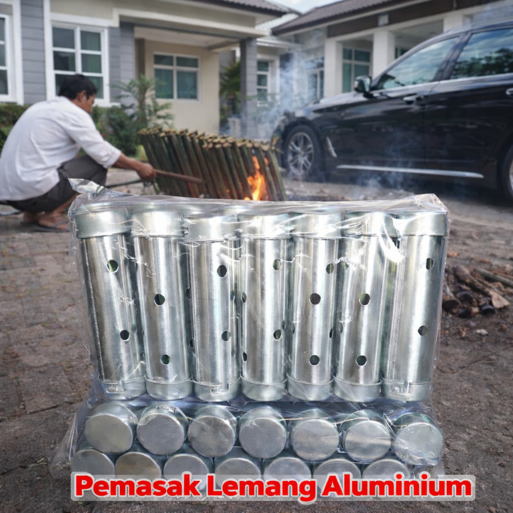 Reliable Must Lemang Mold 12pcs 1 Dozen 0.3mm Aluminum Optics 3.5cm x 14cm Acuan Lontong Raya