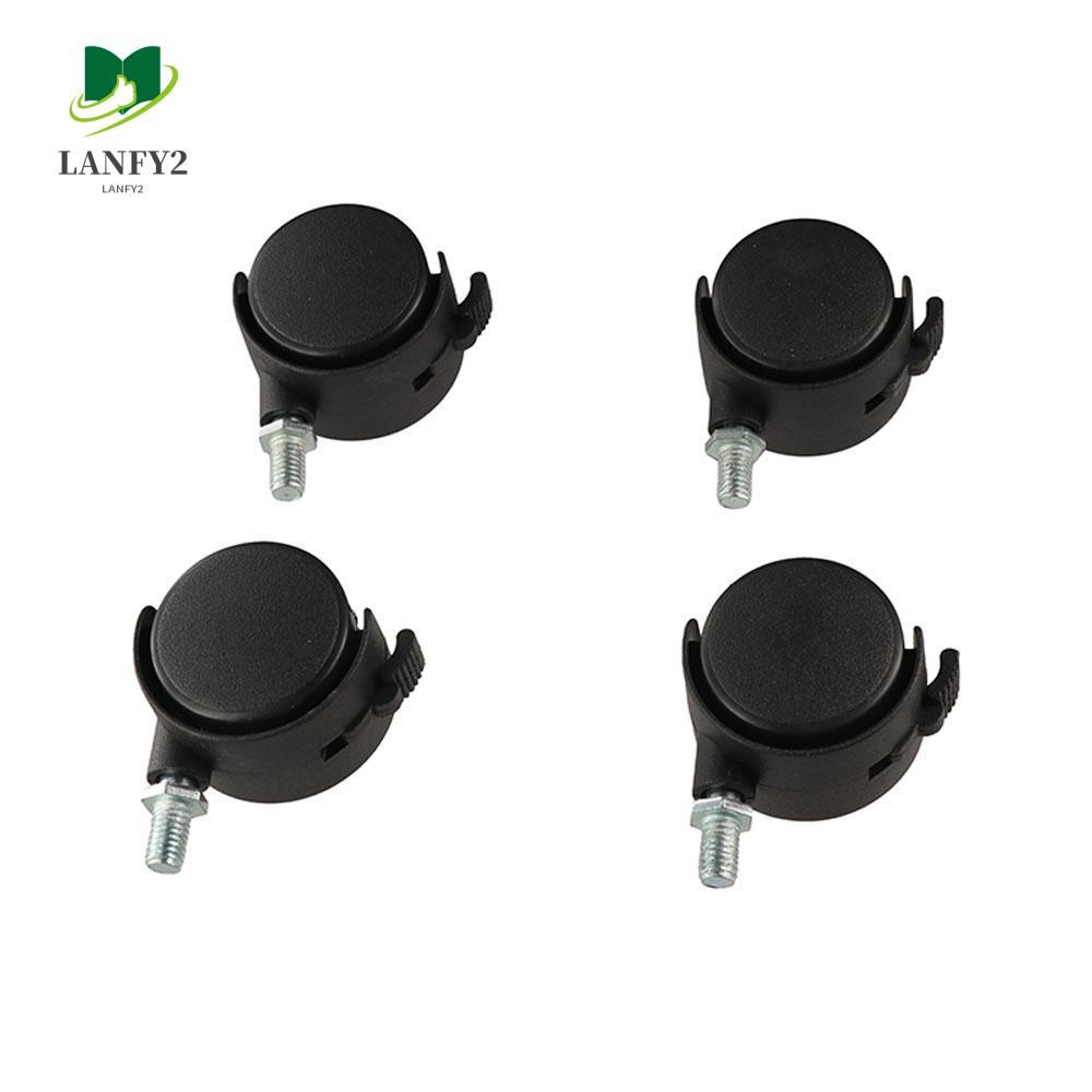 ALANFY Chair Wheel Swivel Universal 4Pcs For Industrial Furniture with Brake Trolley M8 Screw Silent Furniture Caster