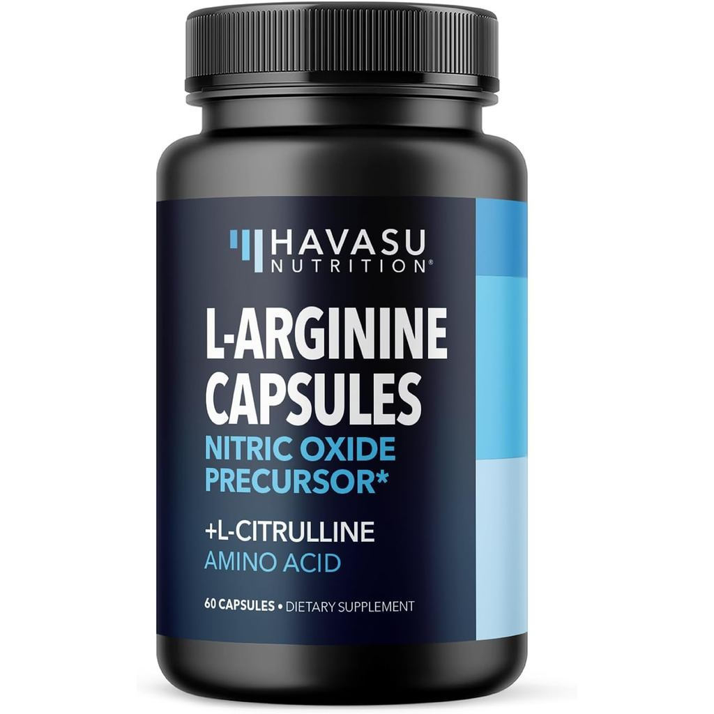 L-Arginine capsules contain L-Citrulline Nitric Oxide L-Arginine and L-Citrulline Blend60Vegetarian Non-GMO Capsules for Performance Enhancement、Endurance and Support1Month Supply