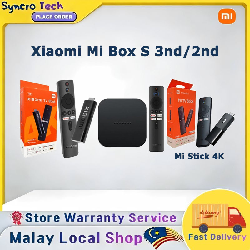 【Ready To Ship】Xiaomi Mi Box S 3nd 4K HDR Smart TV Box / Mi Box S 2nd / Xiaomi Mi Stick 4K / Original Global Version