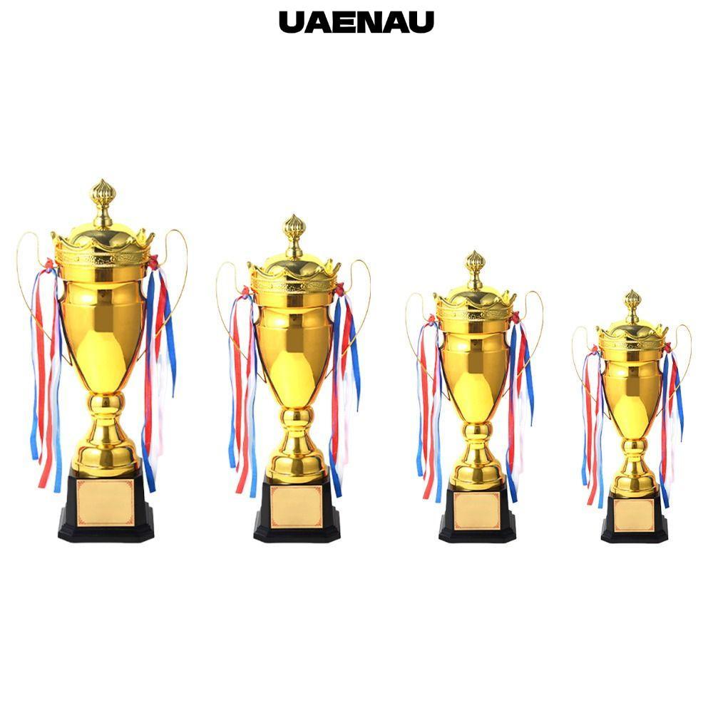UAENAU Winner Award, Gold Color Metal Material Trophy Cup, Competition Award With Lid Crown Design Small Size Competition Cup Baseball Sports