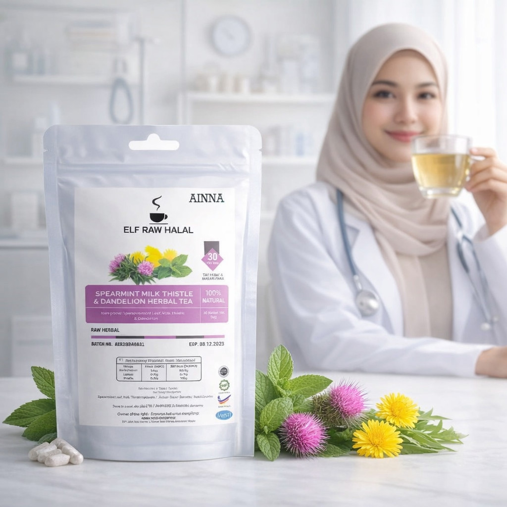 Spearmint Milk Thistle Dandelion 30 Tea Bag Premium Blend