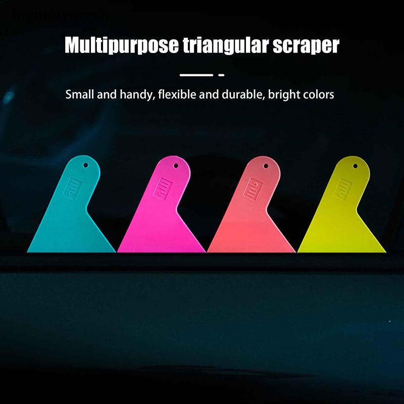 null Car Window Film Squeegee Colorful Rubber Triangle Tip Scraper For Vinyl Wrap Stier Auto Window Tint Film Install Tool null