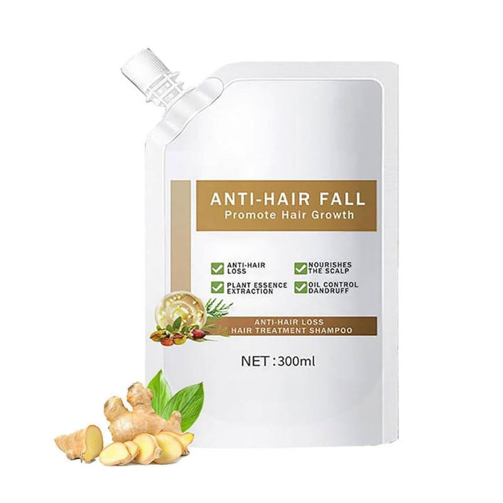 Anti-Hair Loss Shampoo 300ml/10.58oz, Anti-Hair Loss Promote Hair Growth, Rich in Multiple Plant Extracts, Suitable for Feminine Care, Plumping Moisturizing, Suitable for All Hair