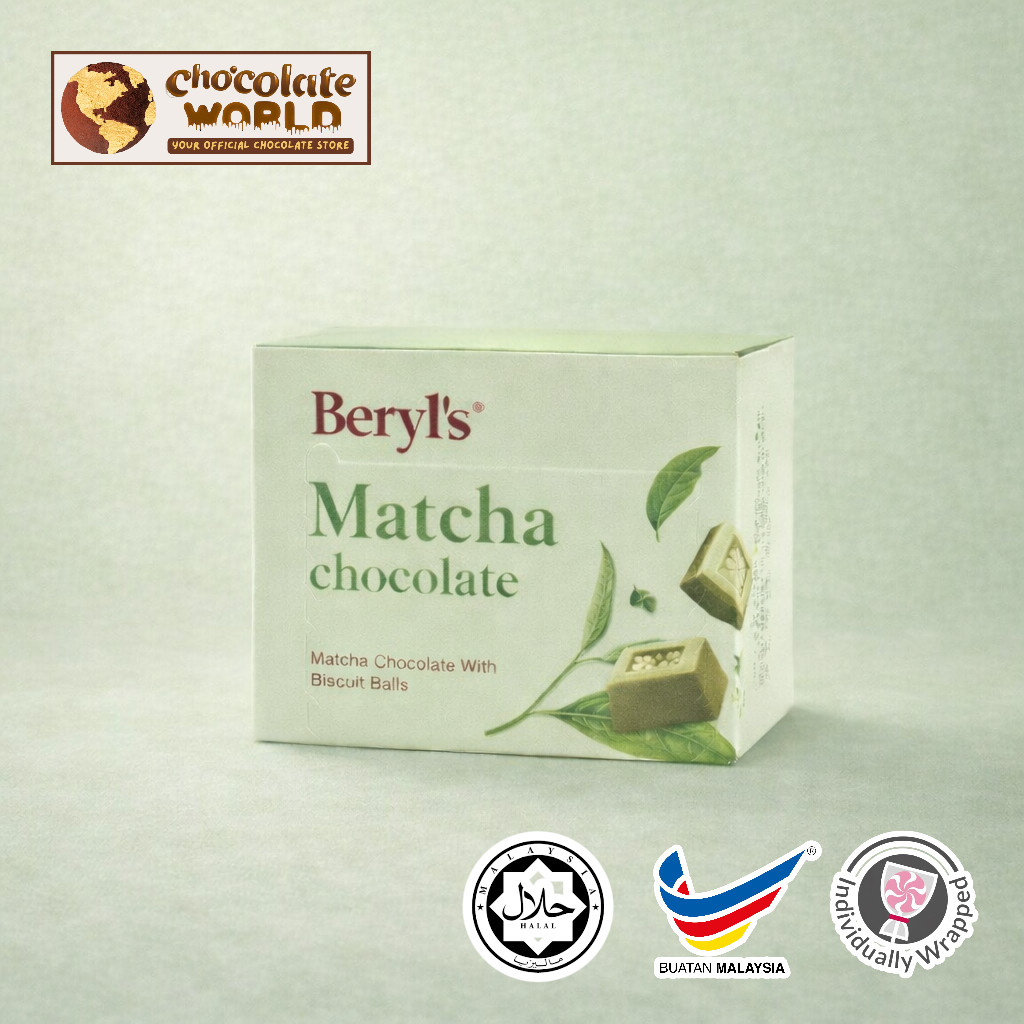 Beryl's Matcha White Chocolate Box 60g