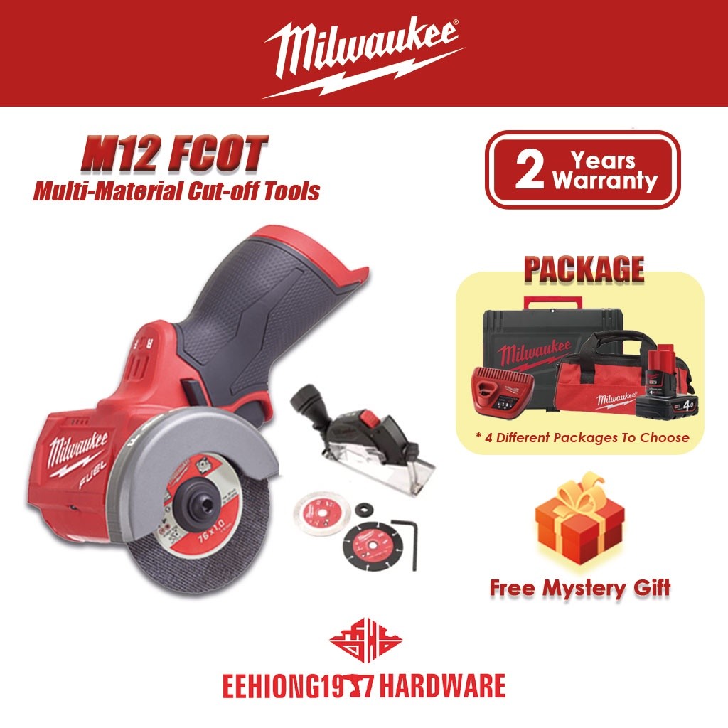 MILWAUKEE M12 FCOT Multi Material Cordless Cut Off Tool Grinder Cutter Mesin Pengisar M12FCOT