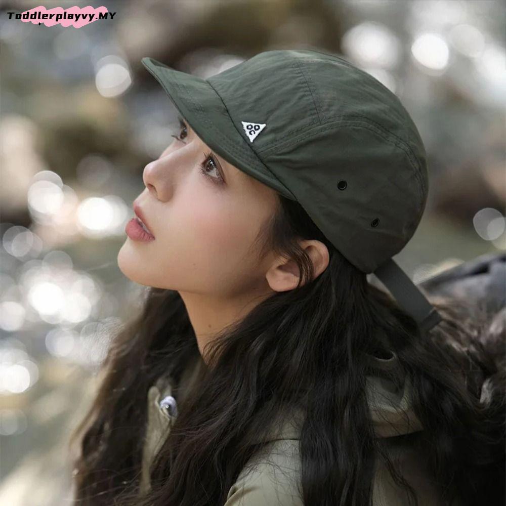 【Delivery from Malaysia】TODDLERPLAYVY Baseball Cap, Quick-Dry Adjustable Sun Hat, Sun Protection Short Brim Sunscreen Cap