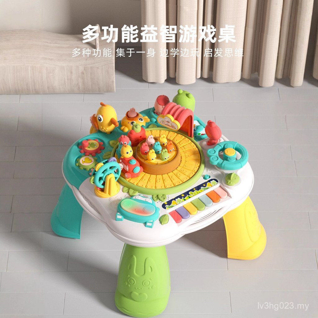 Ear Educational Infants Toddlers 2 Table Toys Children Study Table Multifunctional 1-3 Games Boy Gifts Baby Girls Years Old NWWK