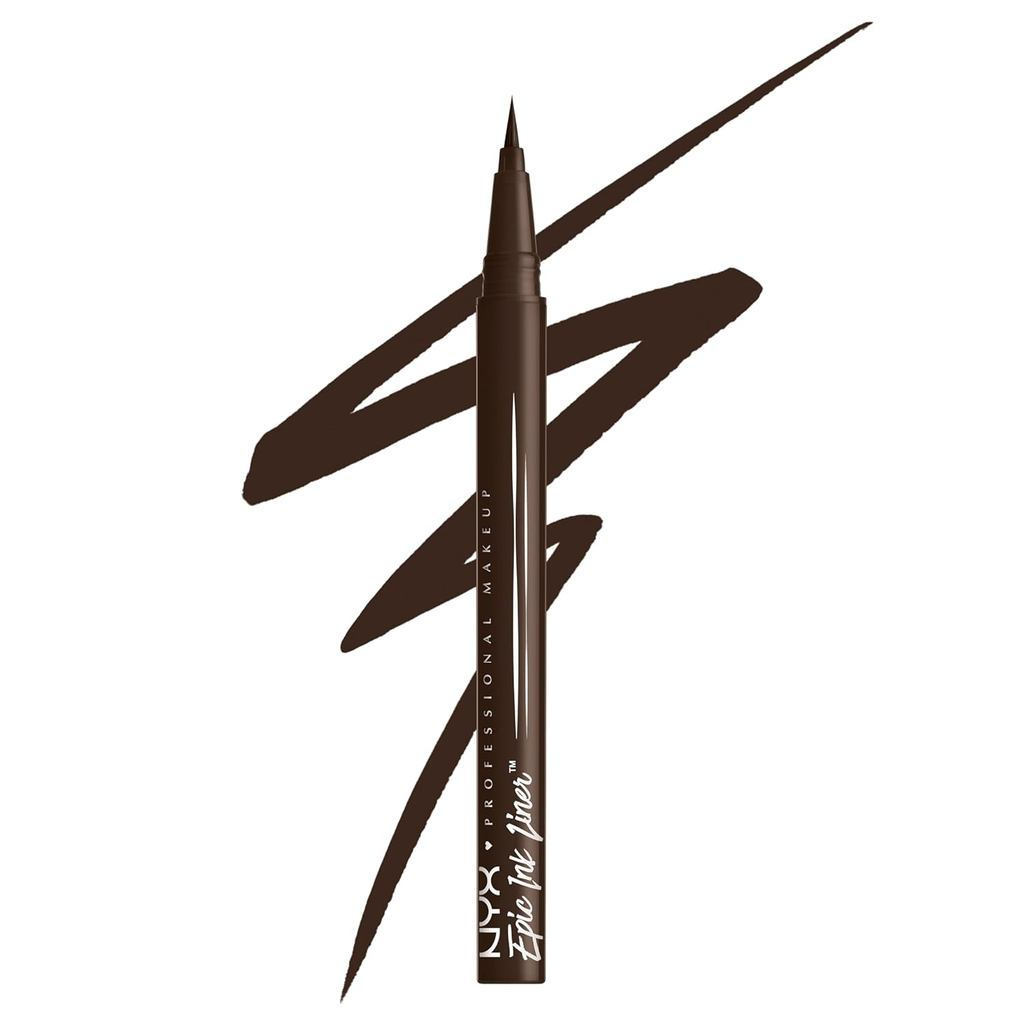 NYX Professional Makeup Epic Ink Liner Liquid Eyeliner, Vegan Formula-Dark Chocolate (Matte Dark Brown)