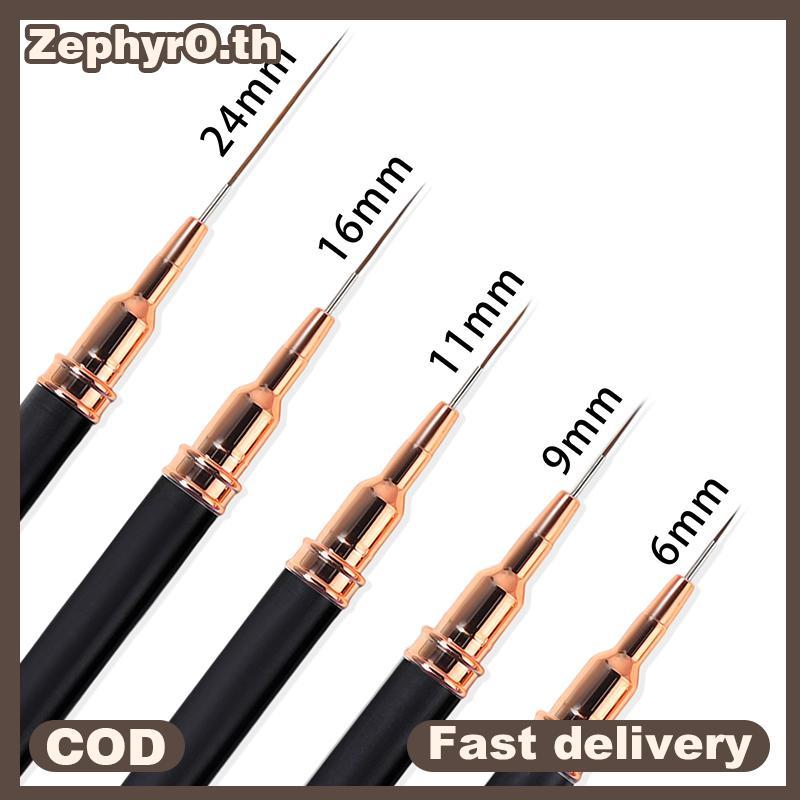 null 5 Pcs/Set Professional Nail Art Liner Brush For Striping Painting Design,Gel Liner Nail Art Brushes For Nails 7/9/11/15/20mm null