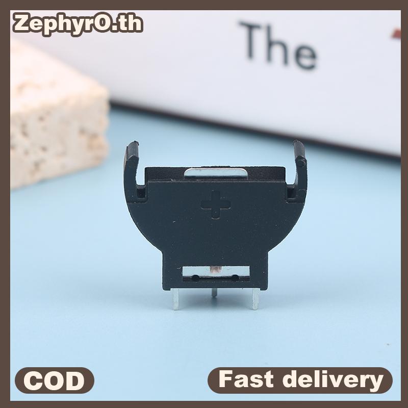 null 10Pcs Bla Plastic CR2032 2032 3V Half-Round Cell Coin Vertical Battery Holder Battery Soet Case Module Battery Boxes null