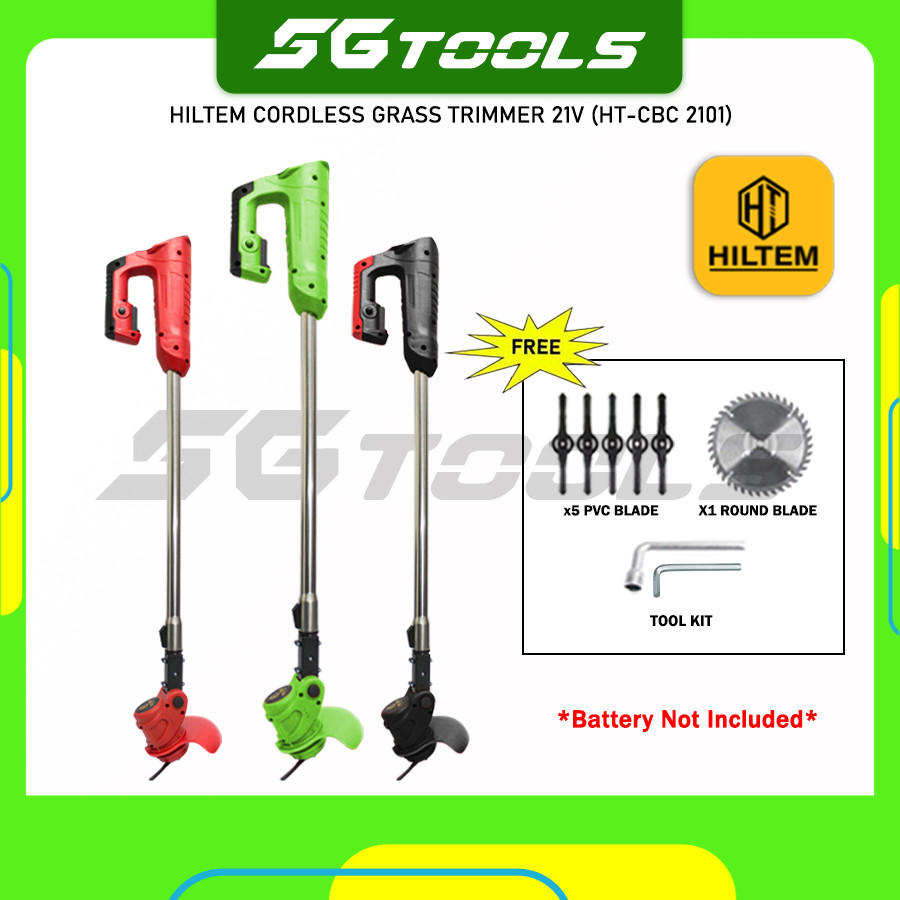 (NO BATTERY) HILTEM CORDLESS GRASS TRIMMER 21V (HT-CBC 2101) /GRASS CUTTER/MESIN POTONG RUMPUT/ WIRELESS PEMOTONG RUMPUT