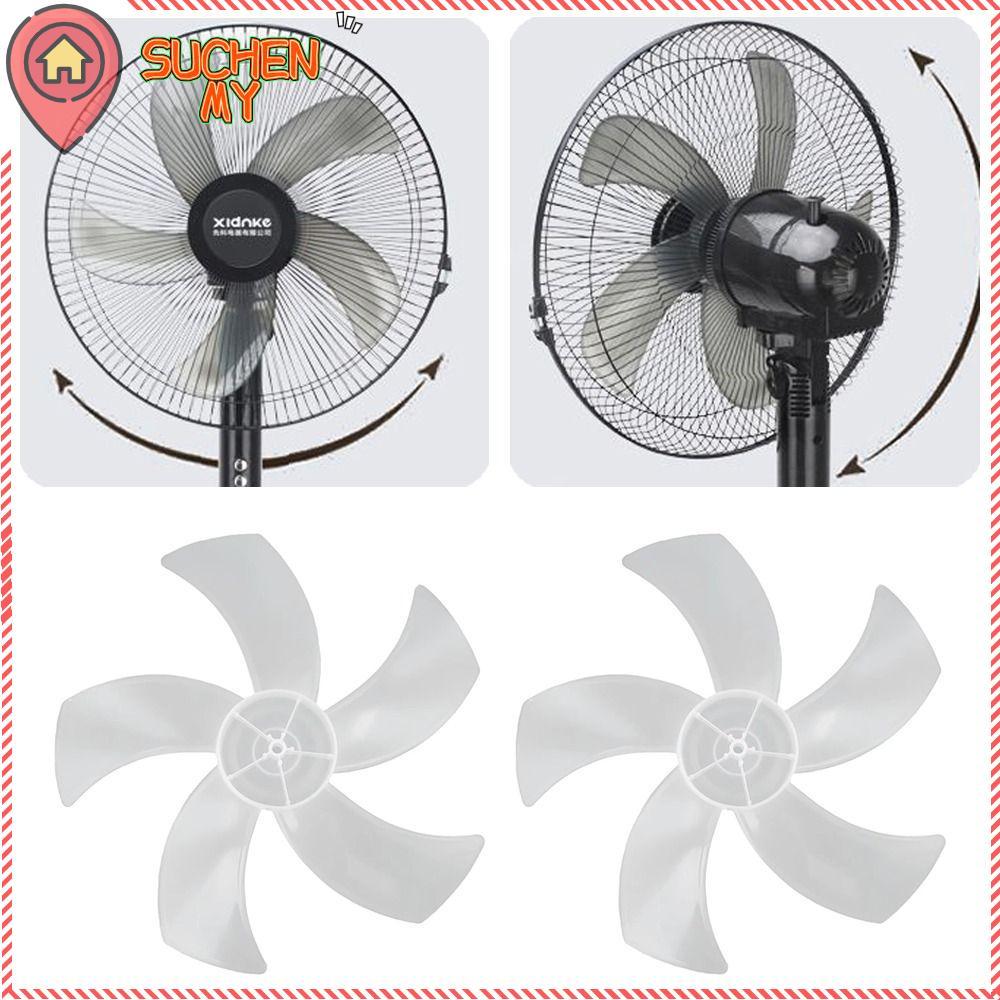 SUCHENMY Five Blades Fan, Big Wind Plastic Fan Blade,  Slow Noise Fan Accessories for Pedestal Fan Table Fan Wall Fan